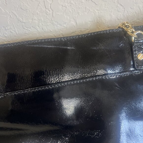 Michael Kors Jet Set Shiny Black Patent Leather Chain Tote - Picture 3 of 10